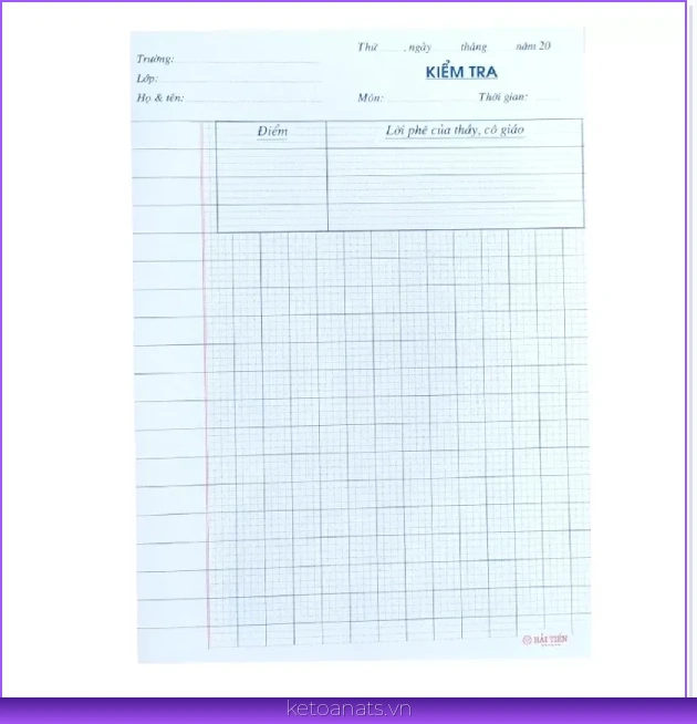 giấy kiểm tra cấp 1 có file download
