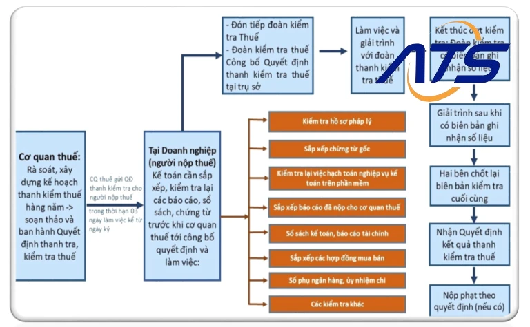 quy trình thanh tra thuế