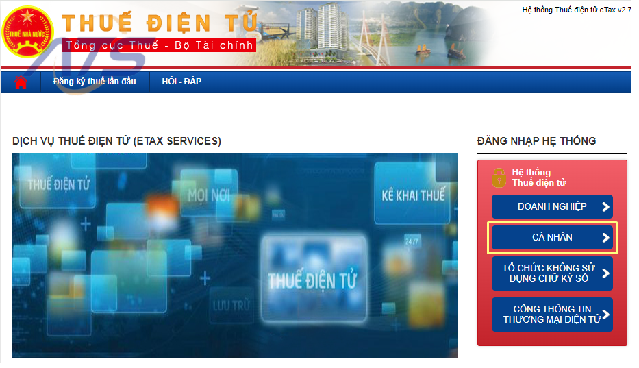 tra cứu mã số thuế cá nhân trên website Thuế điện tử-1