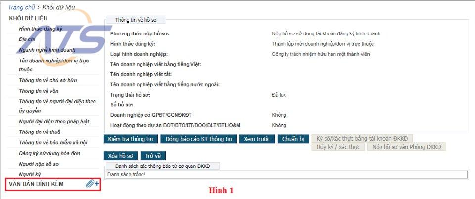 Bước 9: Đính kèm văn bản