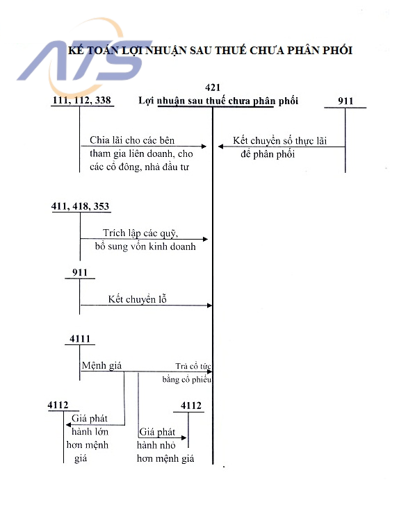 sơ đồ tài khoản 421