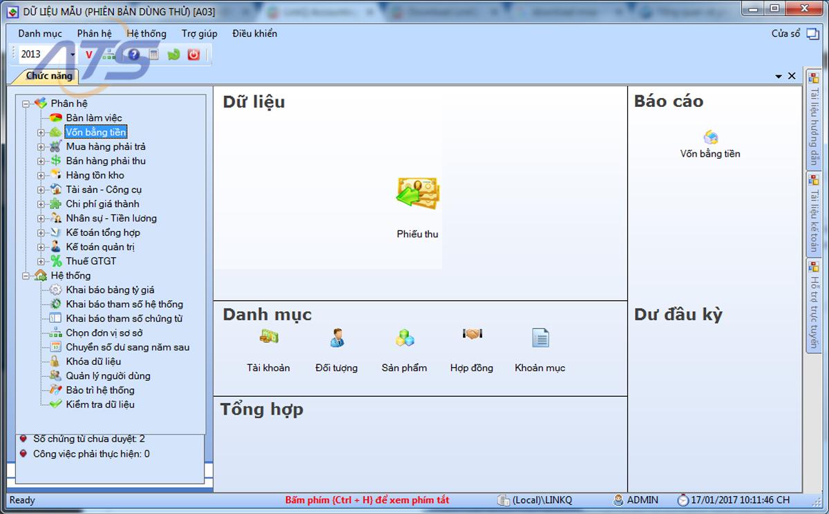 Phần mềm kế toán doanh nghiệp LinkQ
