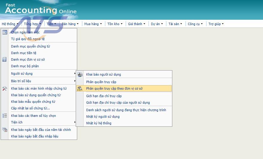 Phần mềm kế toán FAST ACCOUNTING 