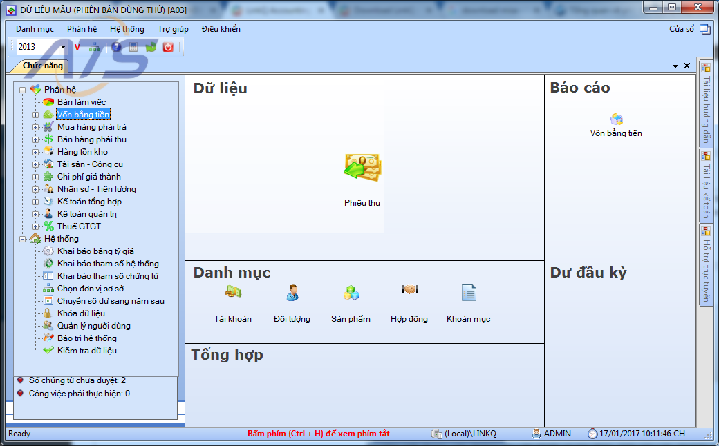 Phần mềm kế toán miễn phí vĩnh viễn LinkQ