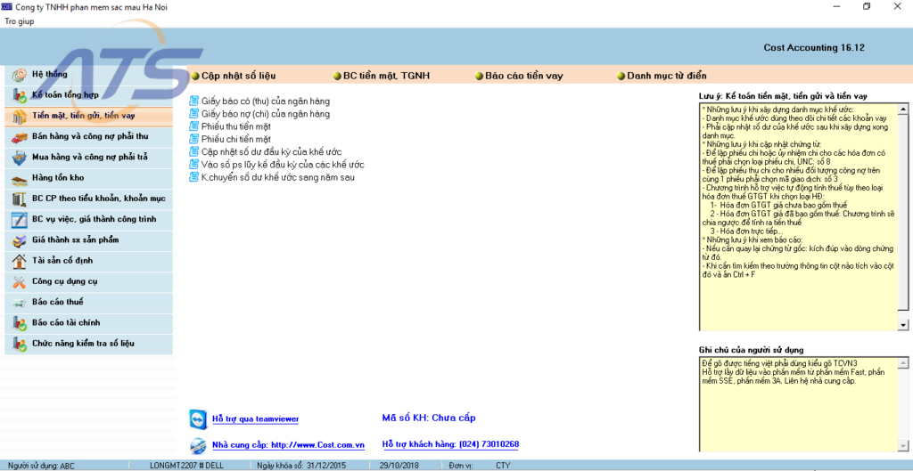 Phần mềm kế toán miễn phí vĩnh viễn SSE Accounting