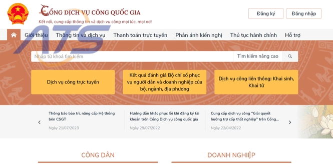 Cách nộp qua Cổng dịch vụ công quốc gia - 1