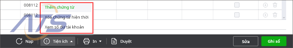 Bước 4: Nhấn In nếu muốn in chứng từ.