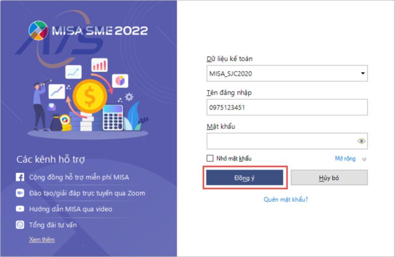 Hoàn tất quy trình tạo mới dữ liệu kế toán