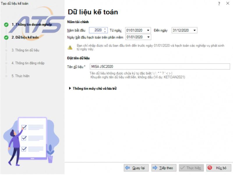 Khai báo năm tài chính