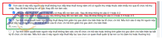 Trường hợp 3: NNT chỉ có nguồn thu nhập thuộc diện khấu trừ thuế tại tổ chức trả thu nhập. Không tự kê khai thuế trong năm