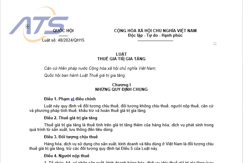 Luật thuế GTGT 48 là gì?