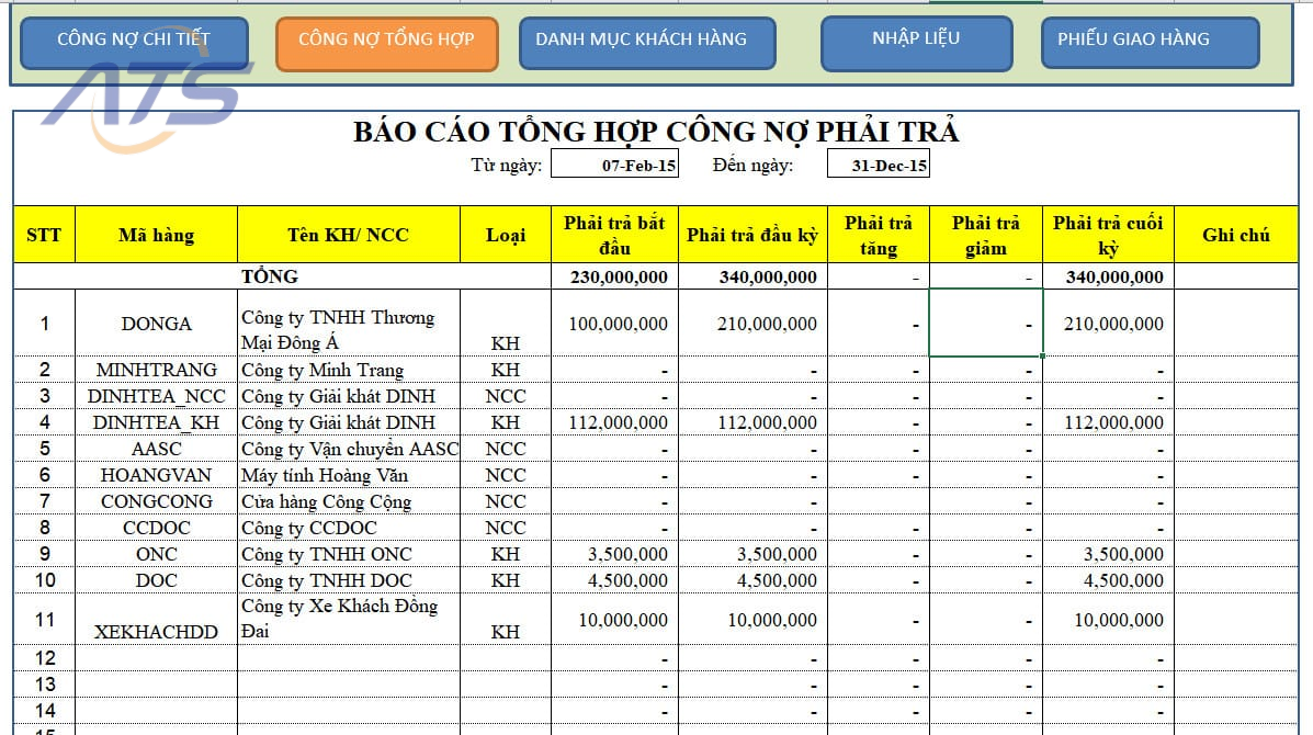 Bước 4: Cập nhật sổ sách và theo dõi công nợ định kỳ