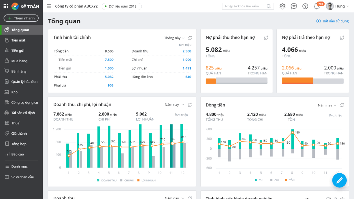 Các bước làm báo cáo tài chính trên MISA