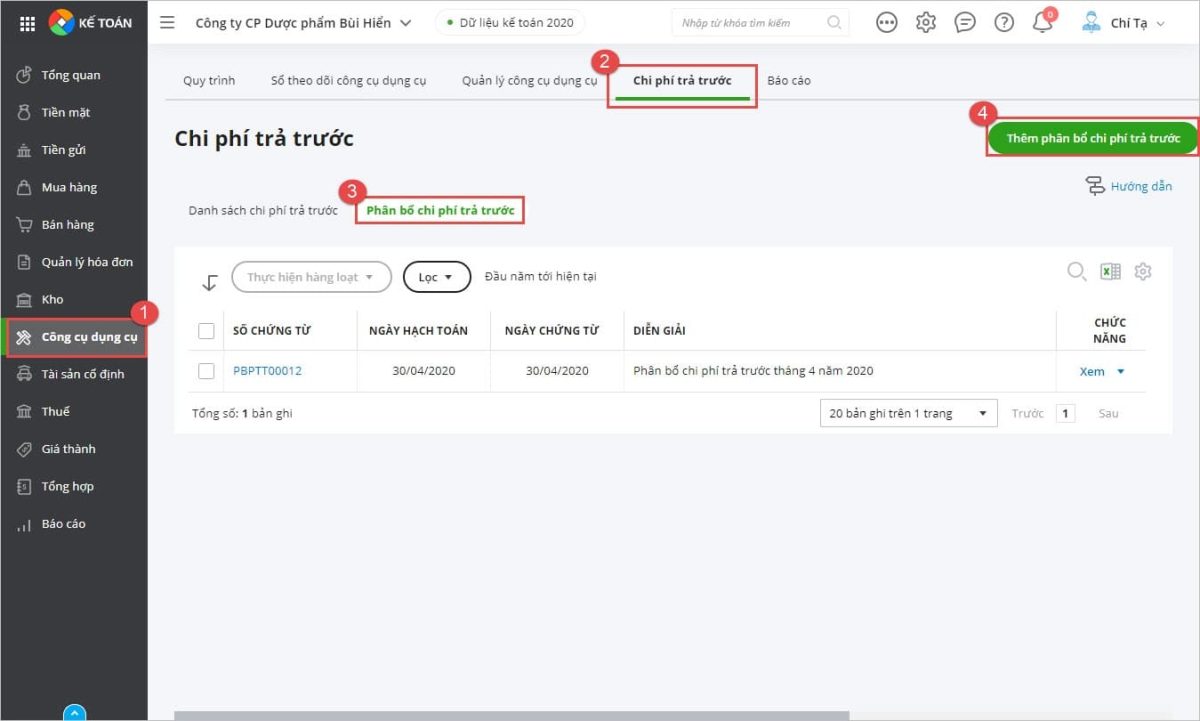 Các bước làm báo cáo tài chính trên MISA