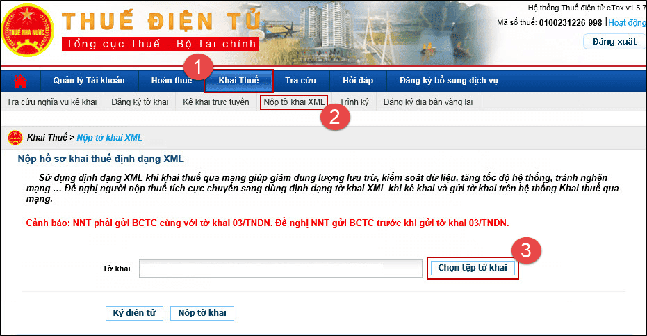 Cách nộp báo cáo tài chính chuẩn nhất