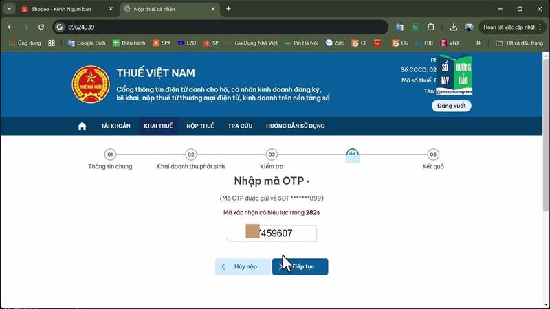 Hướng dẫn cách nộp thuế Shopee