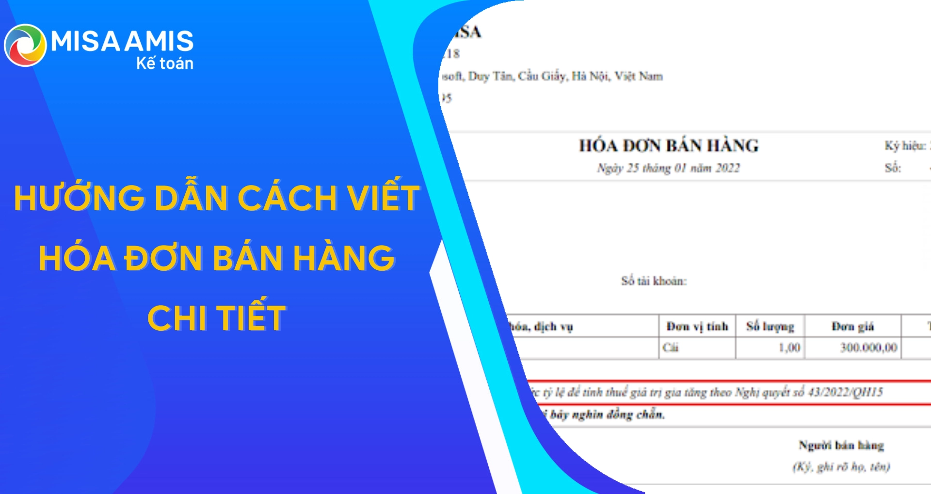 Cách viết hoá đơn bán hàng thông thường mới nhất hiện nay