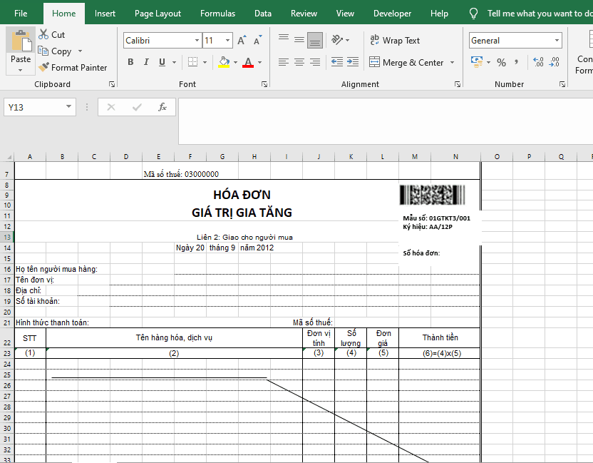 Cách viết hoá đơn bán hàng thông thường mới nhất hiện nay