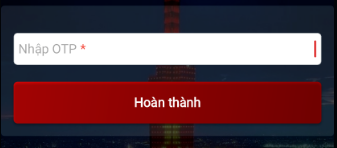 Bước 9: Nhập mã OTP được gửi đến số điện thoại đã đăng ký với cơ quan thuế.