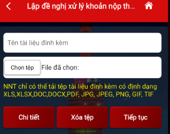 Bước 8: Đặt tên tài liệu đính kèm và tải lên đơn đề nghị hoàn thuế.