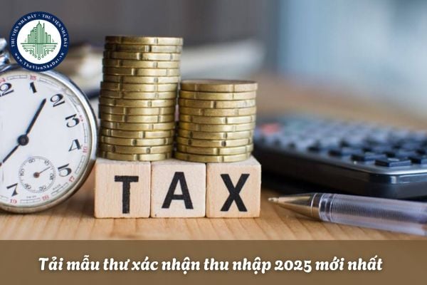 Mẫu giấy xác nhận thu nhập