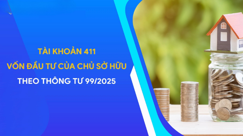 Hạch toán tài khoản 411 theo thông tư 99