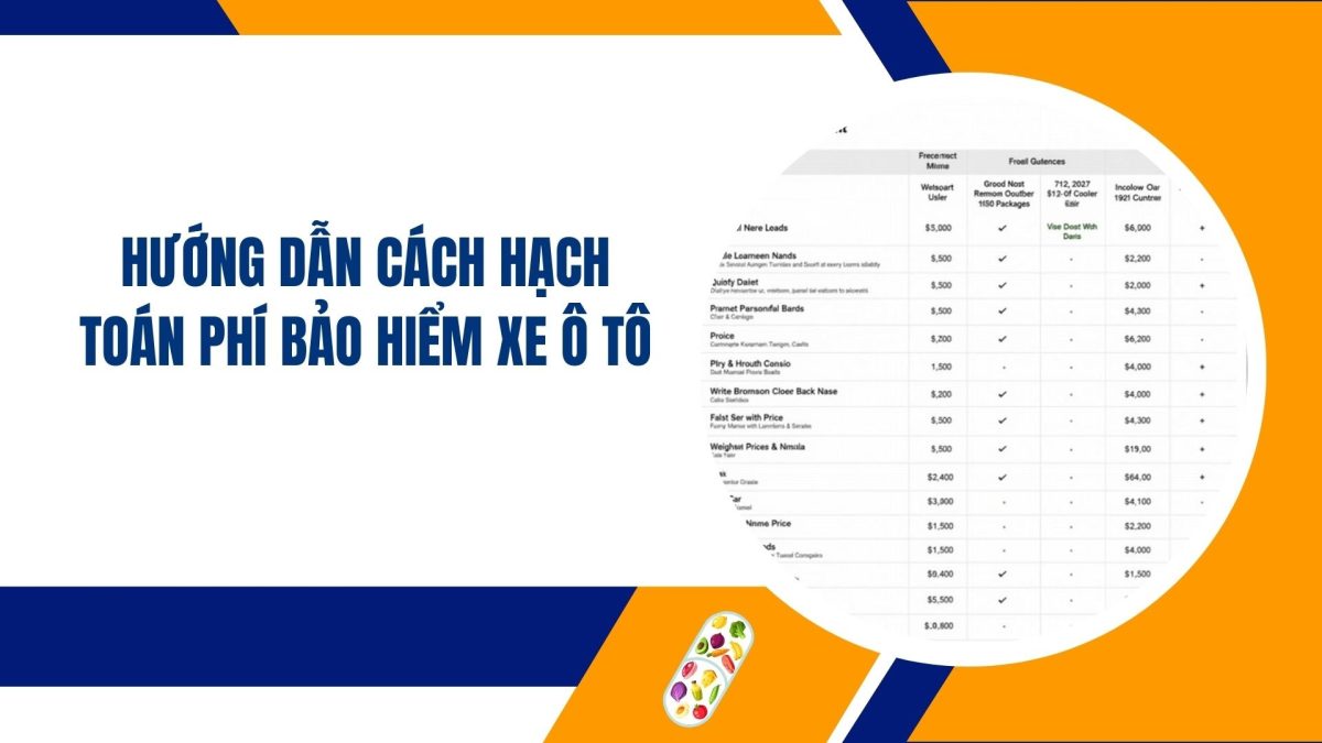 hạch toán chi phí mua bảo hiểm xe ô tô