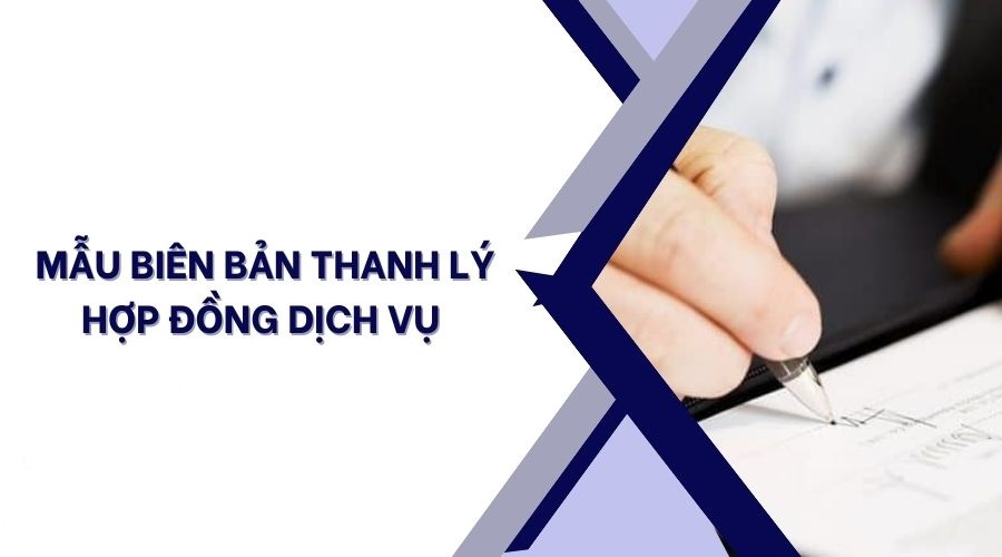 biên bản thanh lý hợp đồng dịch vụ