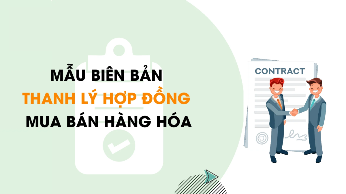 biên bản thanh lý hợp đồng mua bán